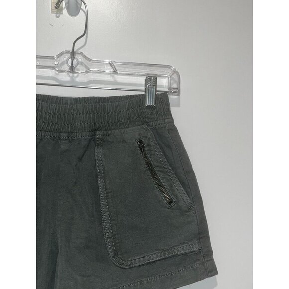 Aerie Green Olive  High Waist Pull on  Cotton Casual Women's Shorts Size XS - Picture 2 of 8